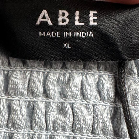 NWT Able Fit & Flare Supima Cotton Dress Light Blue, Size XL - Picture 6 of 10